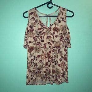 Floral off the shoulder top